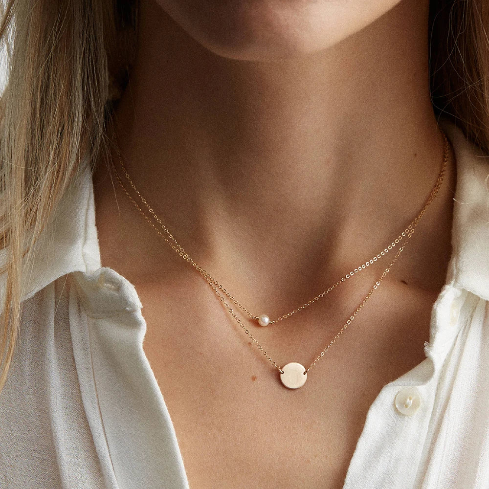 Serenity Pearl Drop Necklace